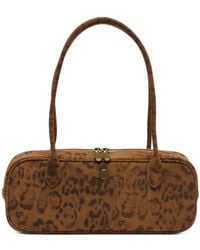 Ash - Leopard-Print Leather Tote Bag - Lyst