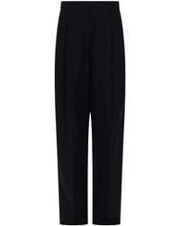 Fabiana Filippi - Pantalon Droit À Design Plissé - Lyst