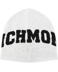 John Richmond - Logo-Embroidered Wool Beanie - Lyst