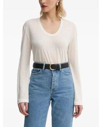 By Malene Birger - スクープネック ロングスリーブトップ - Lyst