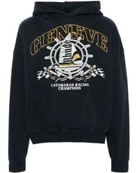 Rhude - Nautical-Print Cotton Hoodie - Lyst