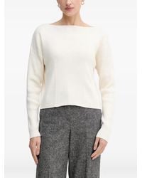 Sisley - Ribbed Boat-Neck Sweater - Lyst