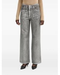 Fracomina - Faded Wide-Leg Trousers - Lyst