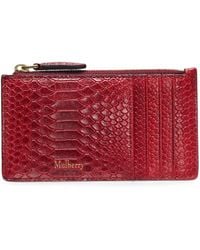 Mulberry - Continental Snakeskin-Effect Card Holder - Lyst
