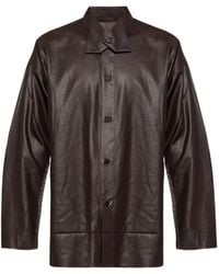 Homme Plissé Issey Miyake - Long-Sleeved Buttoned Shirt - Lyst