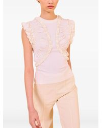 Ulla Johnson - Top Smanicato Val Con Ruches - Lyst