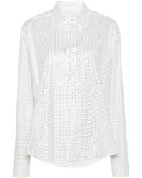 GIUSEPPE DI MORABITO - Camisa de popelina con detalles de cristal - Lyst