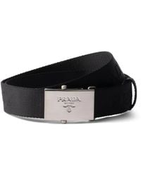 Prada - Gürtel Mit Logo - Lyst