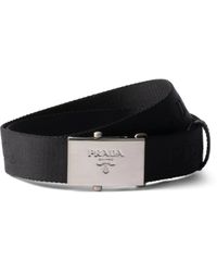 Prada - Logo-tape Belt - Lyst