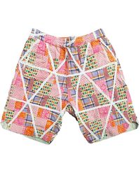 Engineered Garments - Shorts Con Design Patchwork - Lyst