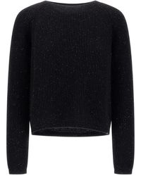 Herno - Rib-Knit Sheen-Finish Sweater - Lyst