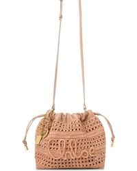 Chloé - Summer Banana Logo-Embroidered Woven Mini Bag - Lyst
