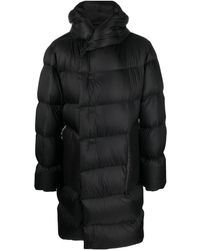 Rick Owens - Cappotto imbottito con cappuccio - Lyst