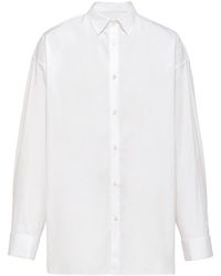 Prada - Chemise en coton à manches longues - Lyst