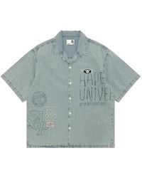 Aape By A Bathing Ape - Overhemd Met Borduurwerk - Lyst