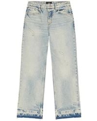 Represent - Stud-Embellished Distressed Jeans - Lyst