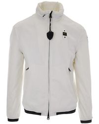 Blauer - Dimock Logo-Patch Zip-Up Jacket - Lyst