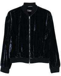 Peserico - Jacke aus Samt mit Reißverschluss - Lyst