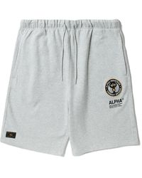 Alpha Industries - Logo-Patch Shorts - Lyst