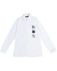 KARL LAGERFELD - Graphic-Print Button-Up Shirt - Lyst