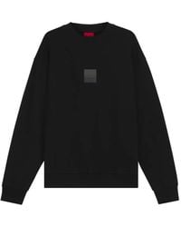 HUGO - Felpa Con Stampa Logo - Lyst