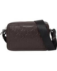 KARL LAGERFELD - K/Loom Leather Shoulder Bag - Lyst