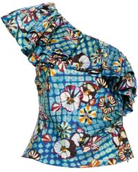Ulla Johnson - Adaleigh Floral-print Silk Top - Lyst
