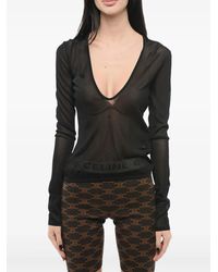 Saint Laurent - Jersey con cuello redondo - Lyst