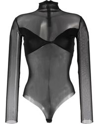Atu Body Couture - Panelled Mesh Bodysuit - Lyst