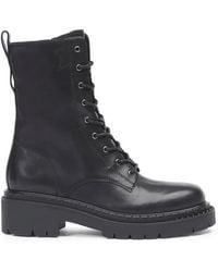 Ash - Lace-Up Leather Ankle Boots - Lyst