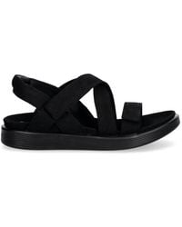 Ecco - Crossover Touch-Strap Sandals - Lyst