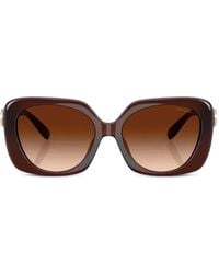 COACH - Logo-Plaque Square Sunglasses - Lyst