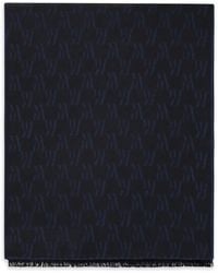 Moorer - Monogram Fringed Scarf - Lyst