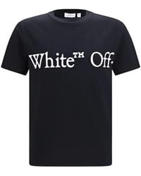 Off-White c/o Virgil Abloh - Bookish Scarf Logo-Print T-Shirt - Lyst