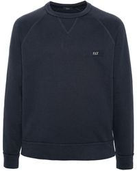 Fay - Logo-patch Cotton Sweatshirt - Lyst