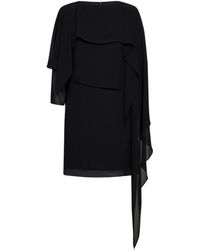 MM6 by Maison Margiela - Layered Cape-Style Mini Dress - Lyst