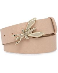 Patrizia Pepe - Fly-Buckle Pebbled-Calf Leather Belt - Lyst