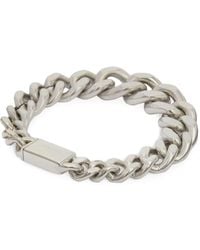 Jil Sander - Logo-engraved Curb-chain Bracelet - Lyst