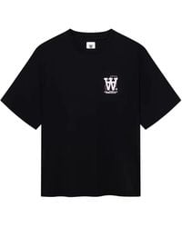 WOOD WOOD - T-Shirt En Coton À Logo Imprimé Wwliam Map - Lyst