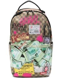 Sprayground - Sac À Dos À Imprimé Graphique À Carreaux - Lyst