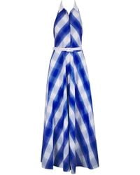 Sara Roka - Checked Halterneck Dress - Lyst