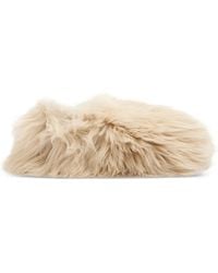Moncler - Furry Ballet Flats - Lyst