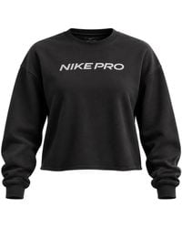 Nike - Pro Dri-Fit Crew-Neck French Terry Top - Lyst