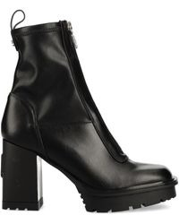 Karl Lagerfeld - 90Mm Leather Boots - Lyst