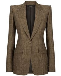 Tom Ford - Crocodile-Effect Single-Breasted Blazer - Lyst