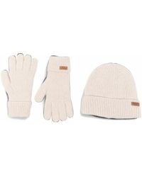 Barbour - Pendle Ribbed-Knit Beanie Hat And Gloves Gift Set - Lyst