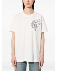 KENZO - T-Shirt Met Geborduurde Tijger - Lyst