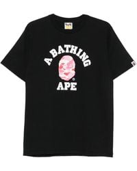 A Bathing Ape - Camiseta Con Logo Estampado - Lyst