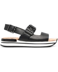 Hogan - Flatform Sandals - Lyst