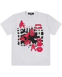 COMME DES GARÇON BLACK - Graphic-Print T-Shirt - Lyst